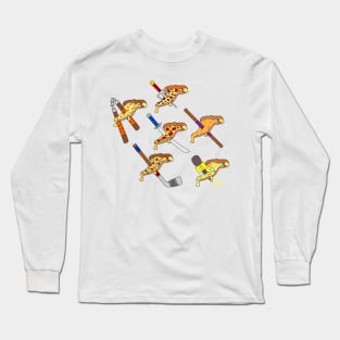 Pizza Party Ninja Slice Long Sleeve T-Shirt
